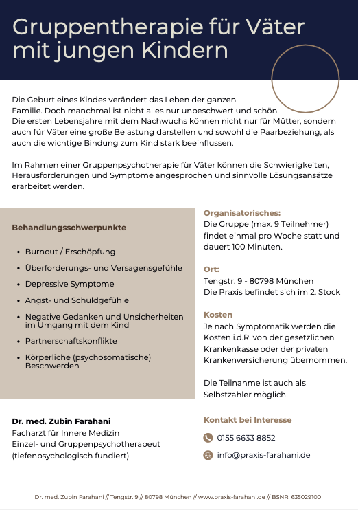 Gruppentherapie für junge Väter